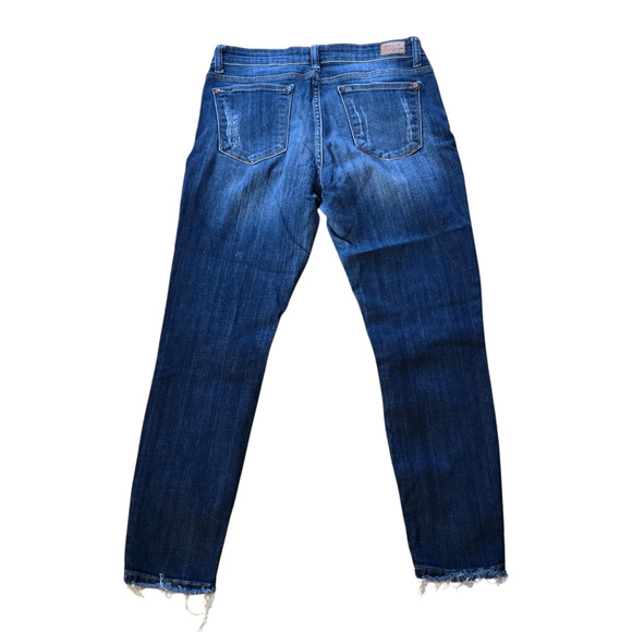 Judy Blue Women’s Skinny Fit Low Rise Distressed Raw Hem Jeans, Size 11/30 - Picture 7 of 9